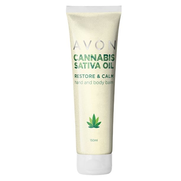Avon Crema Corpo e Mani Canapa Cannabis Sativa Oil Restore & Calm Hand & Body Balm