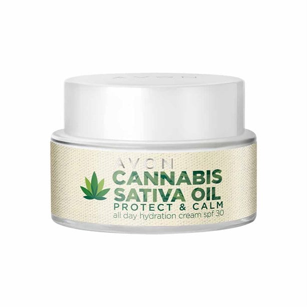 Avon Crema Viso Canapa Cannabis Sativa Oil All Day Hydration Cream SPF30
