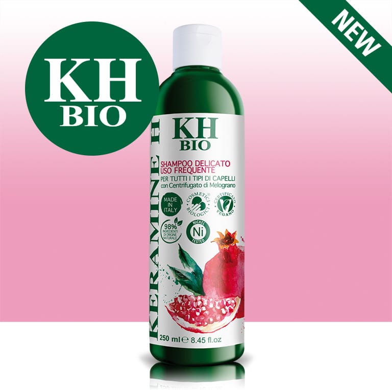 Keramine H Bio Shampoo Delicato Uso Frequente Per tutti i tipi di capelli Con Centrifugato di Melograno