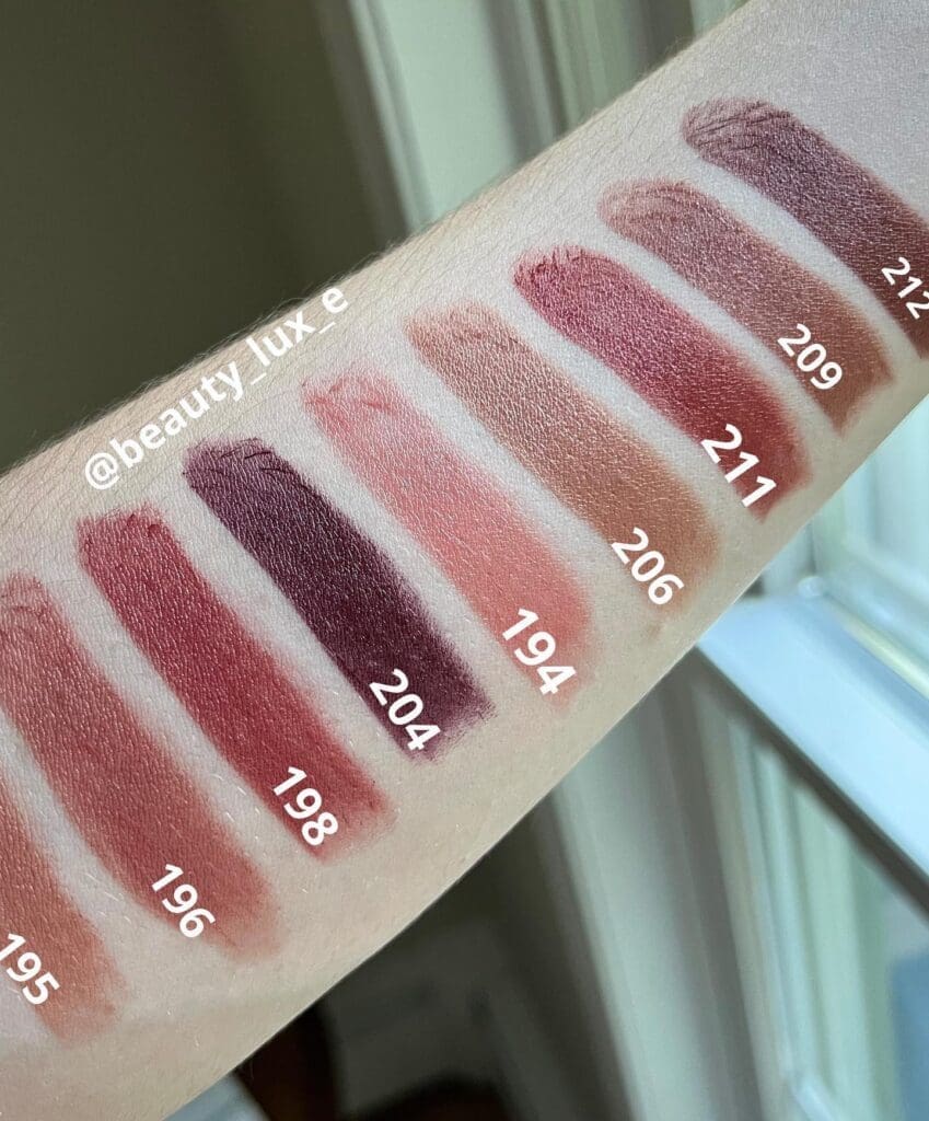 Swatches rossetti chanel autunno 2022