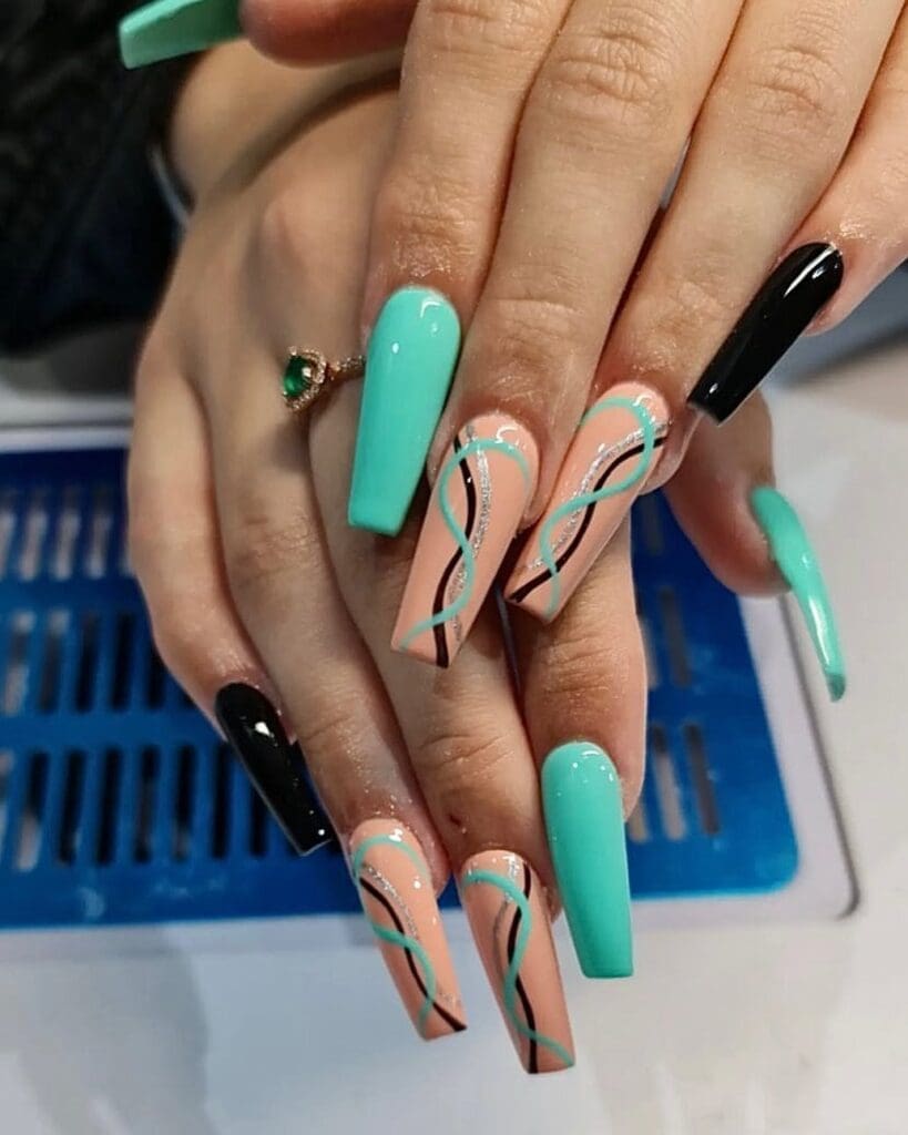swirls nails