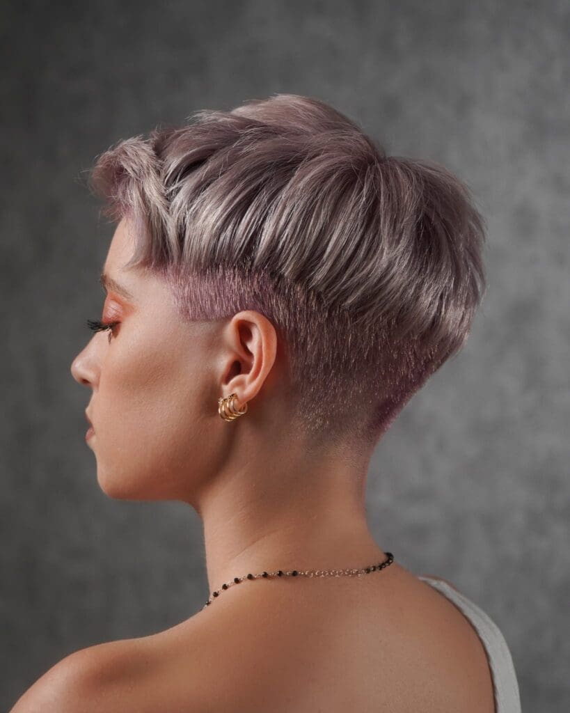 Tapered pixie cut 