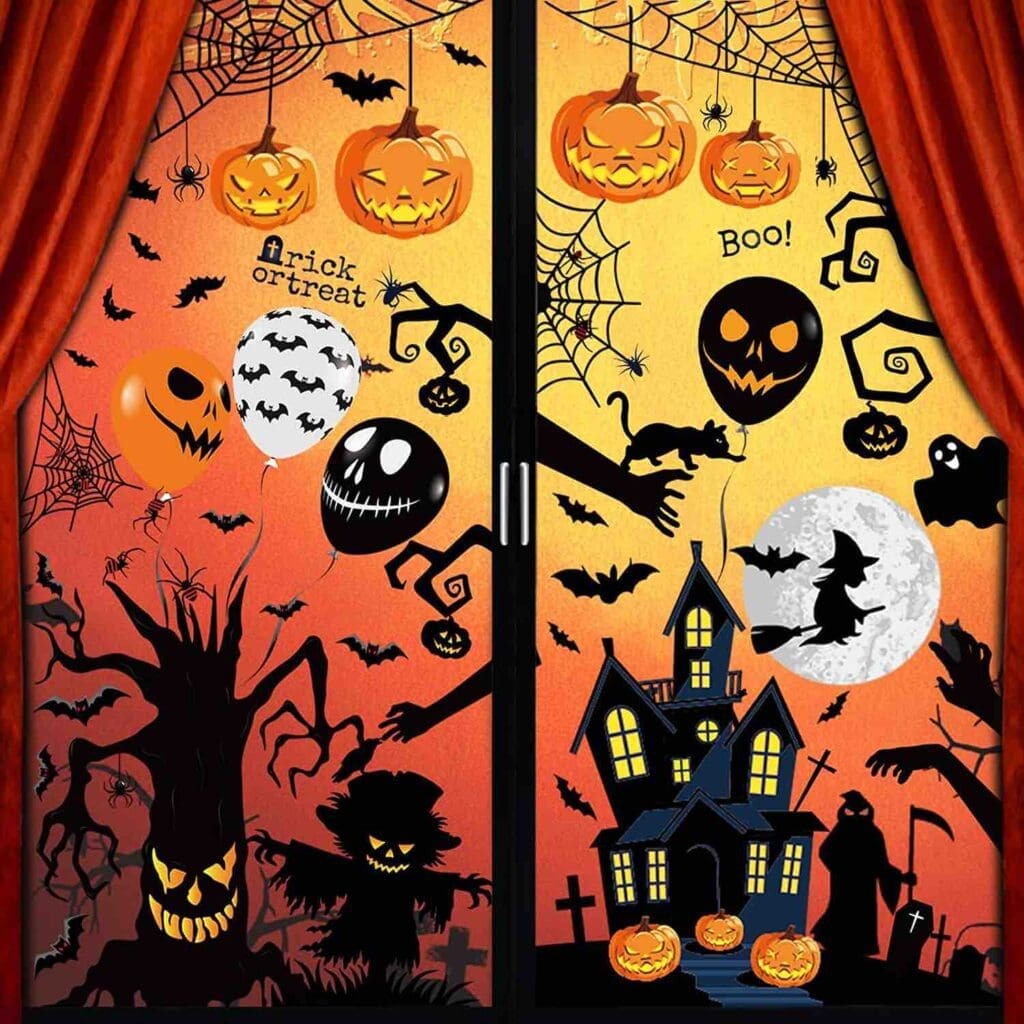  adesivi vetrofanie decorazioni halloween