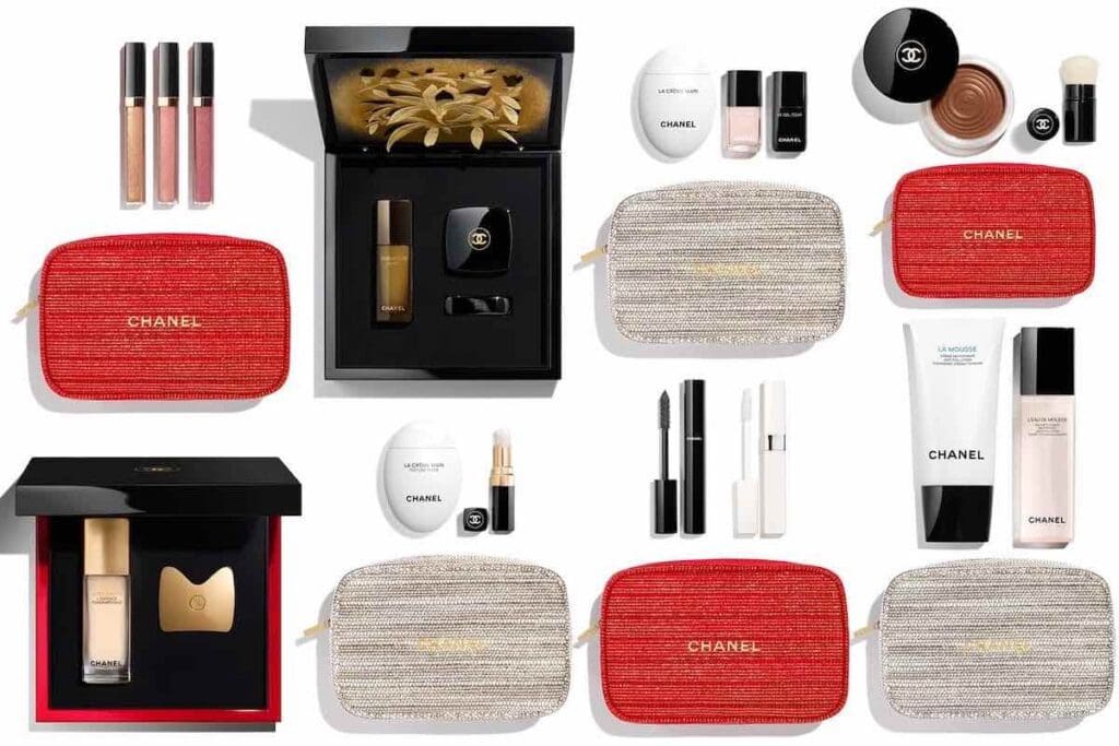 Chanel Cofanetti Natale 2022 Tweed Makeup e Kit Skincare