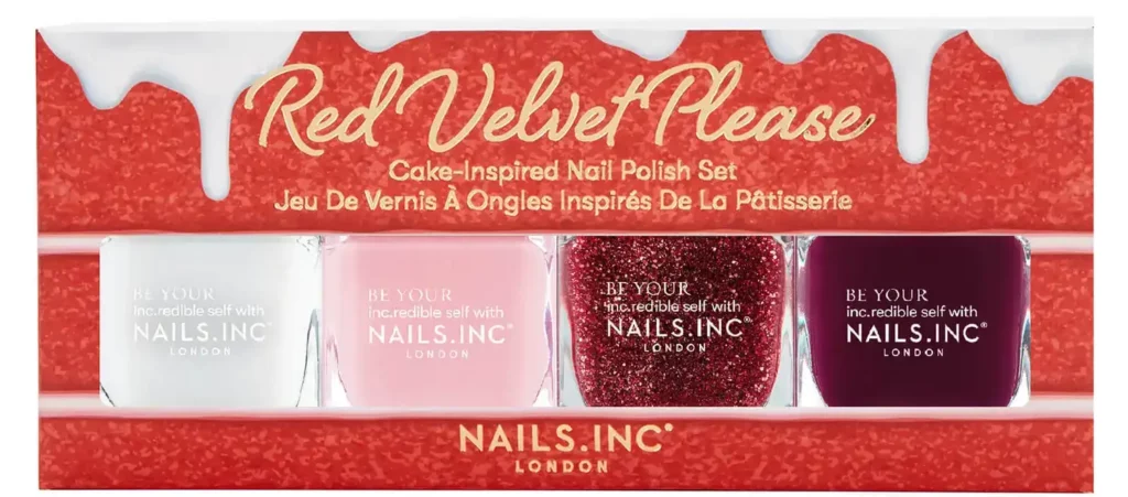 Nails inc. Red Velvet Please Nail Polish Set