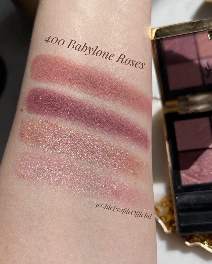 Swatches YSL palette 400 Babylone Roses