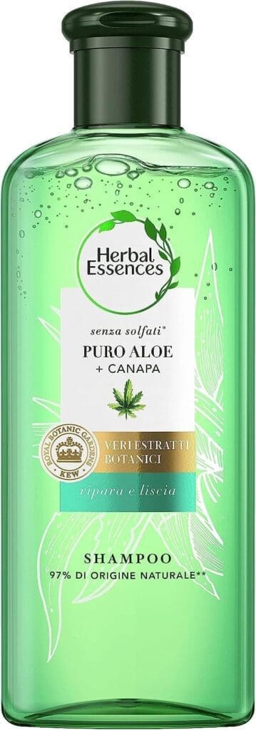Herbal Essences Shampoo Senza Solfati Con Puro Aloe + Canapa