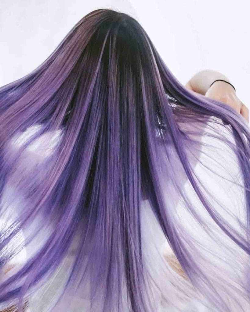 capelli viola indaco