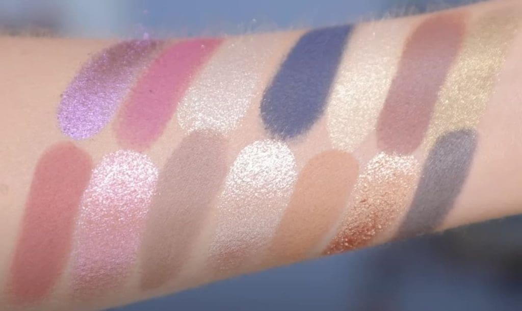 Swatches Sigma Beauty and the Beast palette