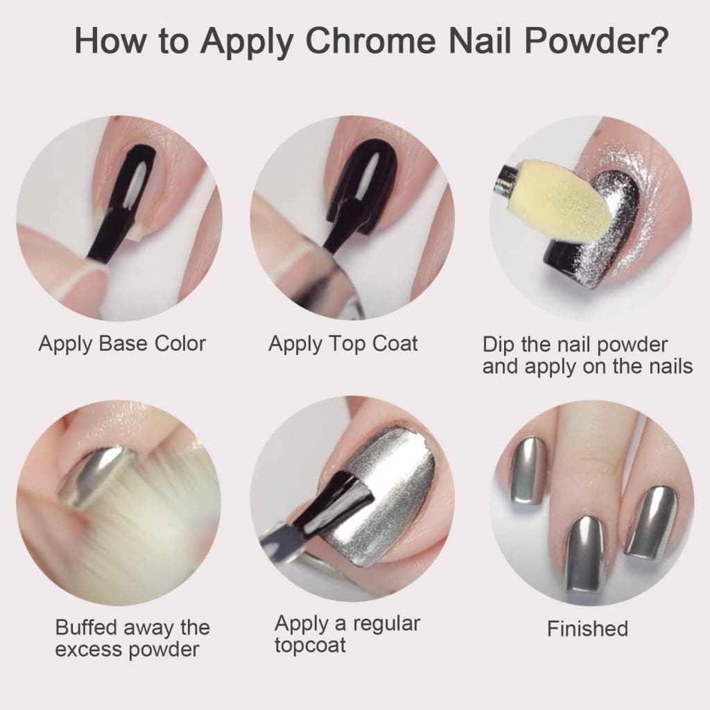 tutorial chrome nail