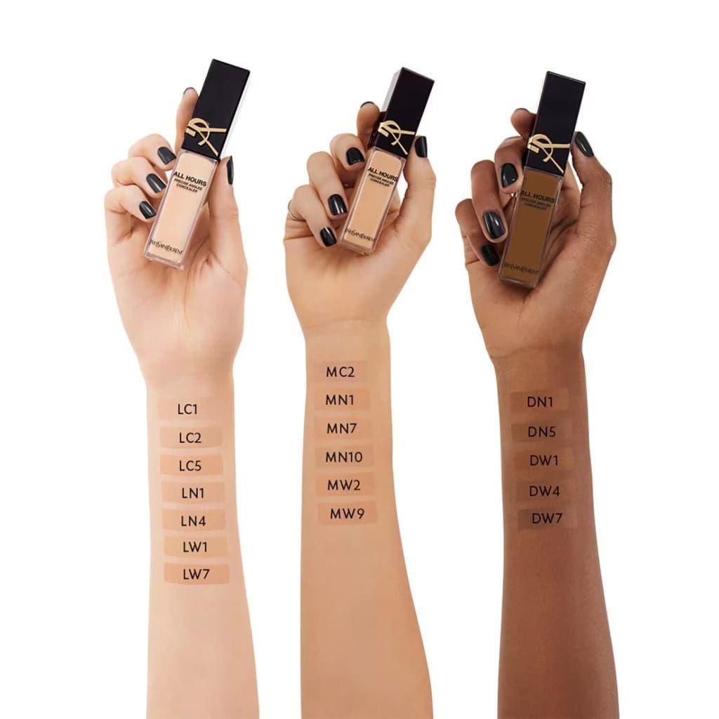 Swatches YSL Concealer All Hours Precise Angles