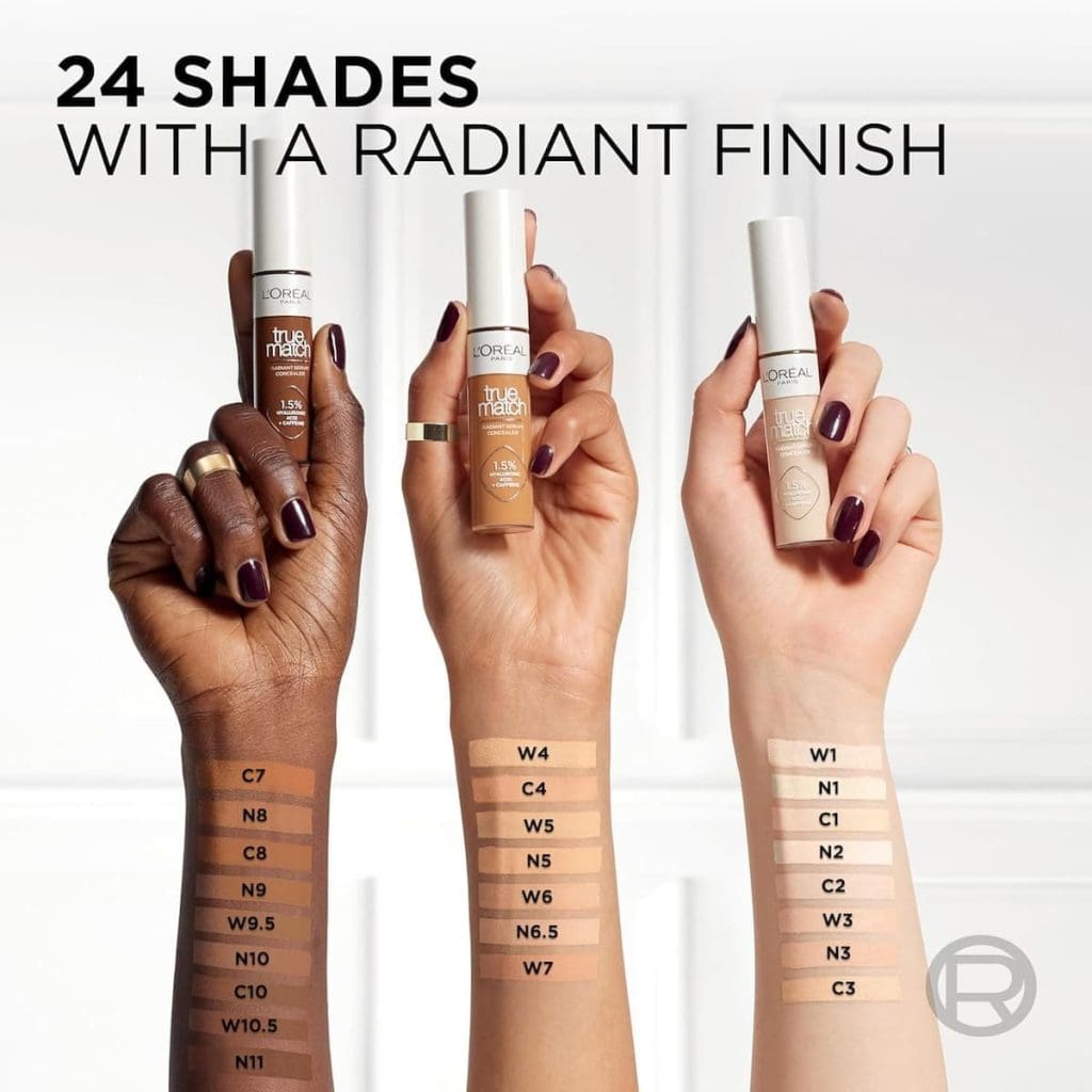 Swatches L’Oréal Paris True Match Radiant Serum Concealer