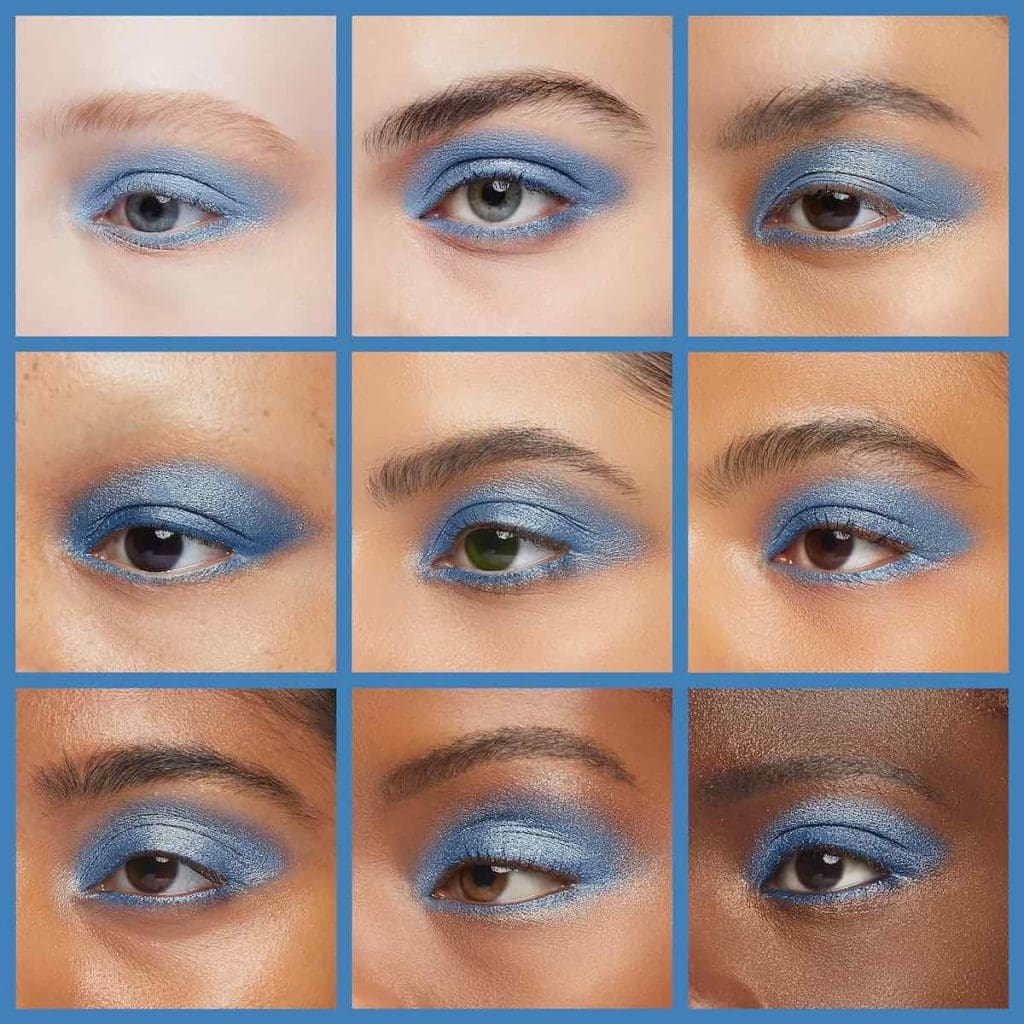 makeup azzurro