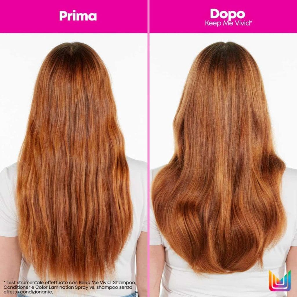 shampoo capelli colorati prima e dopo