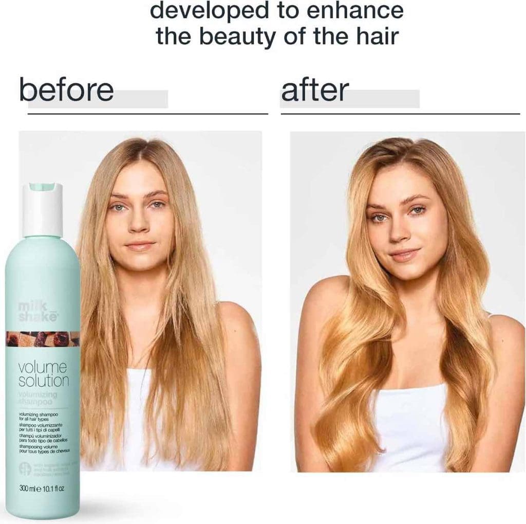 Shampoo volumizzante prima e dopo