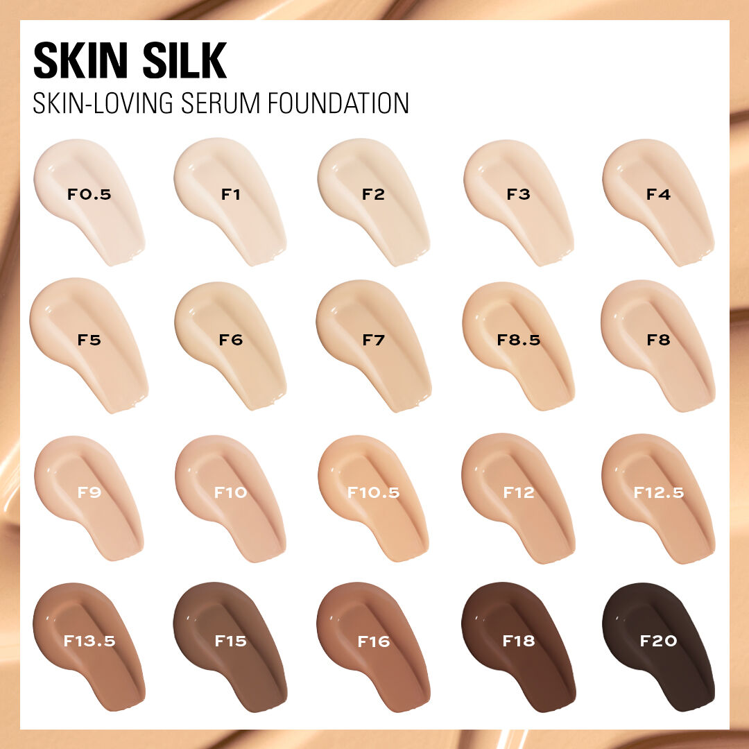 Colori fondotinta Skin Silk di Makeup Revolution