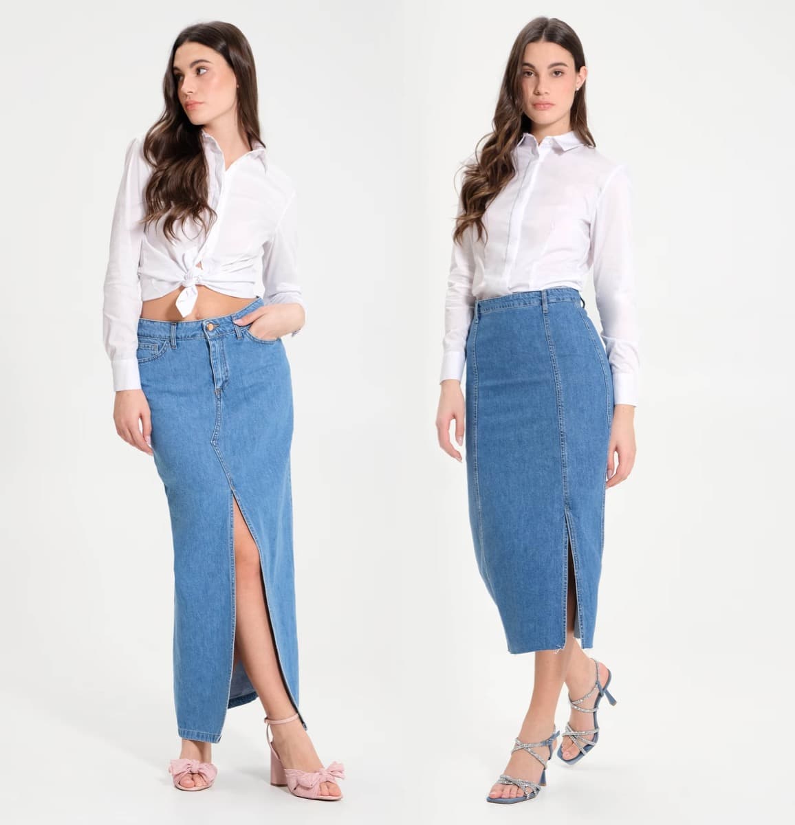 gonne lunghe jeans tubino
