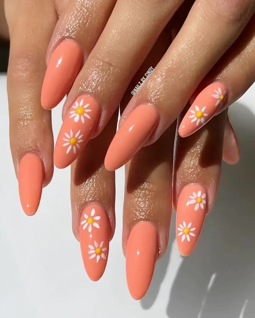 Peach fuzz nails