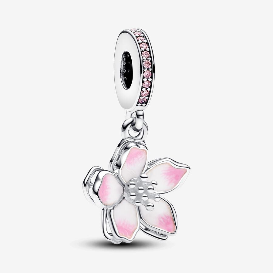 Pandora charms fiore rosa