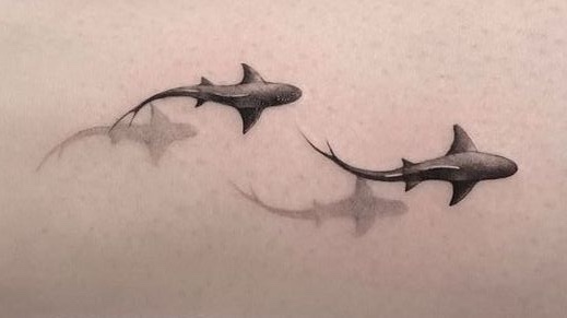 tatuaggio squalo uomo