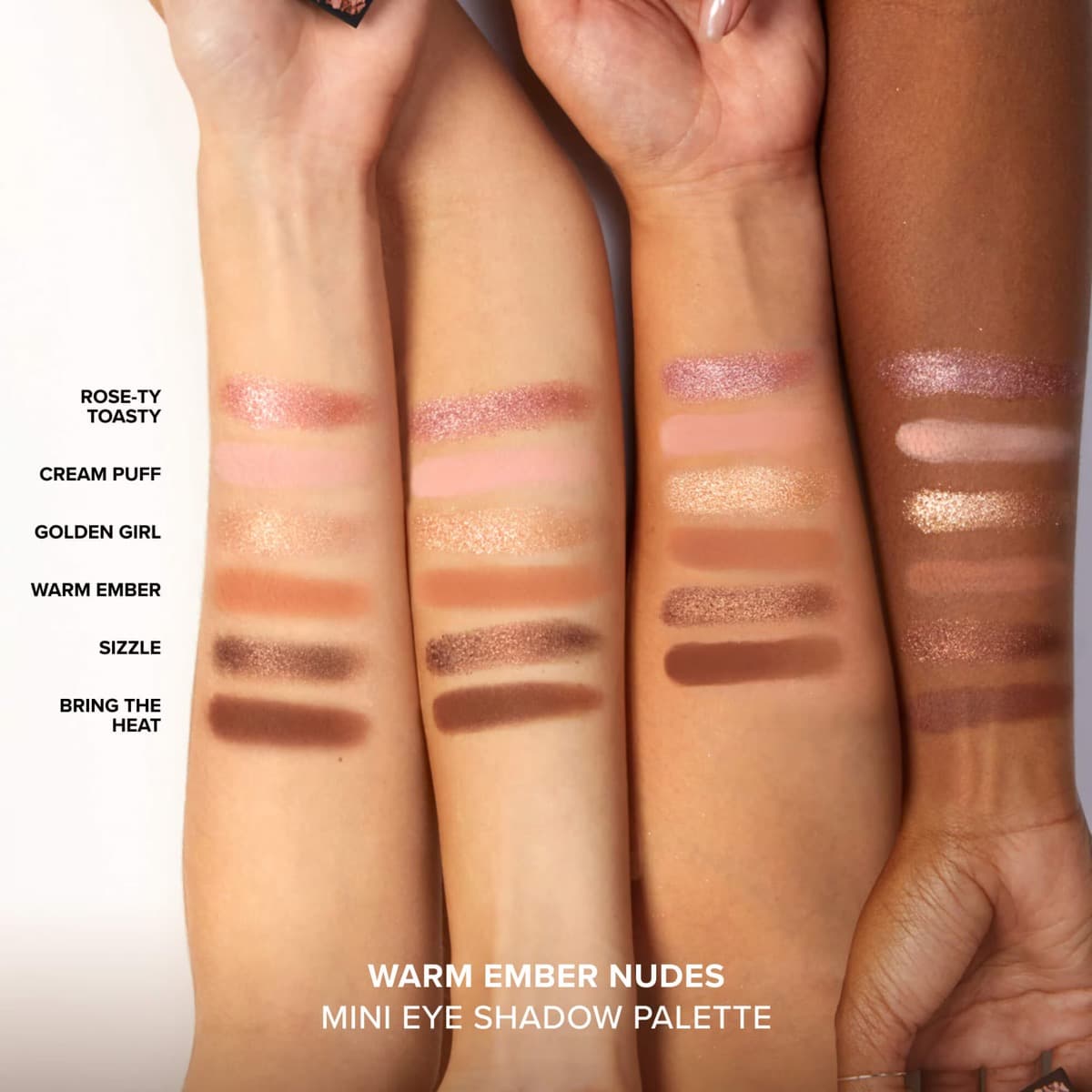 Swatches Too Faced Born This Way Warm Ember Nudes