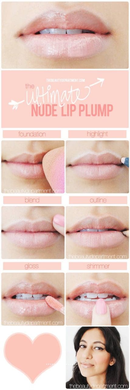 nude lip tutorial