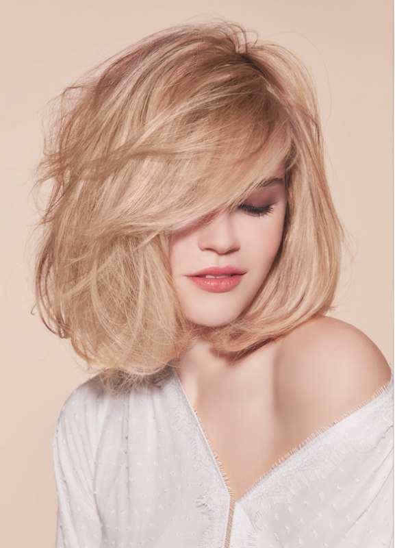 Long Blonde Bob with Volume
