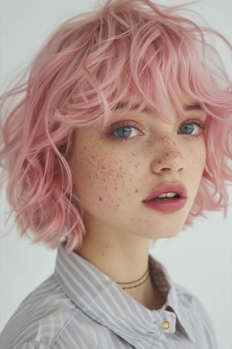 Make up labbra rosa